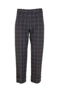Peruzzi Check Trouser | Grey | W24123