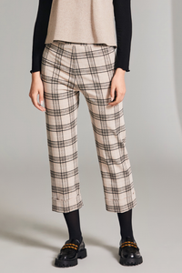Peruzzi Check Trouser | Sand | W24124