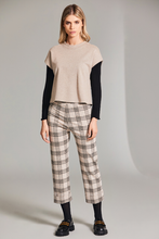 Load image into Gallery viewer, Peruzzi Check Trouser | Sand | W24124
