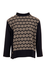 Load image into Gallery viewer, Peruzzi Circle Knit | Ecru/Black | W24177
