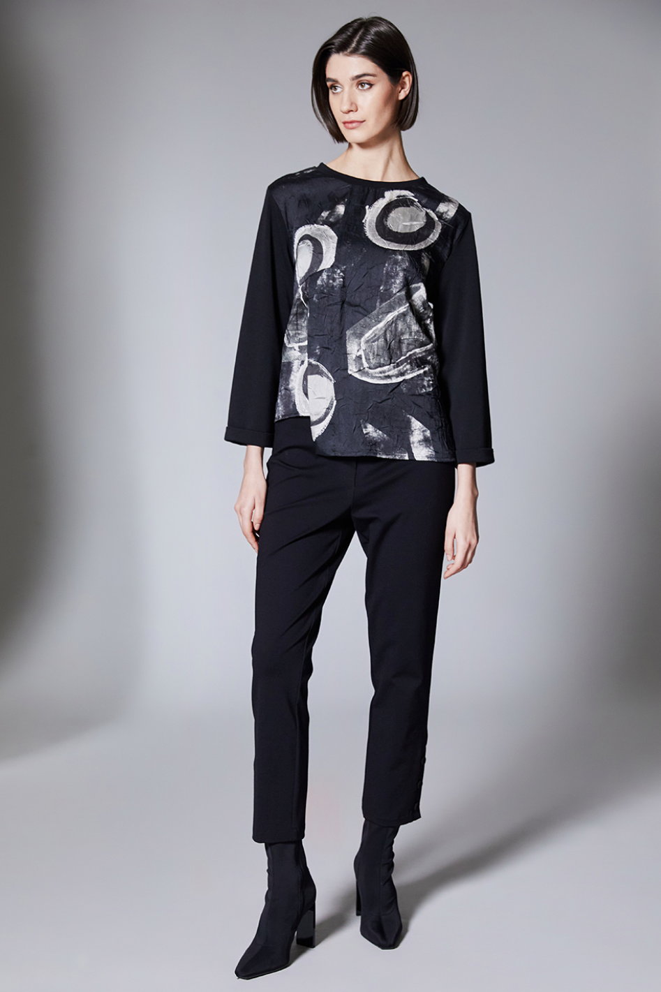 Peruzzi Circle Print Crush Top 