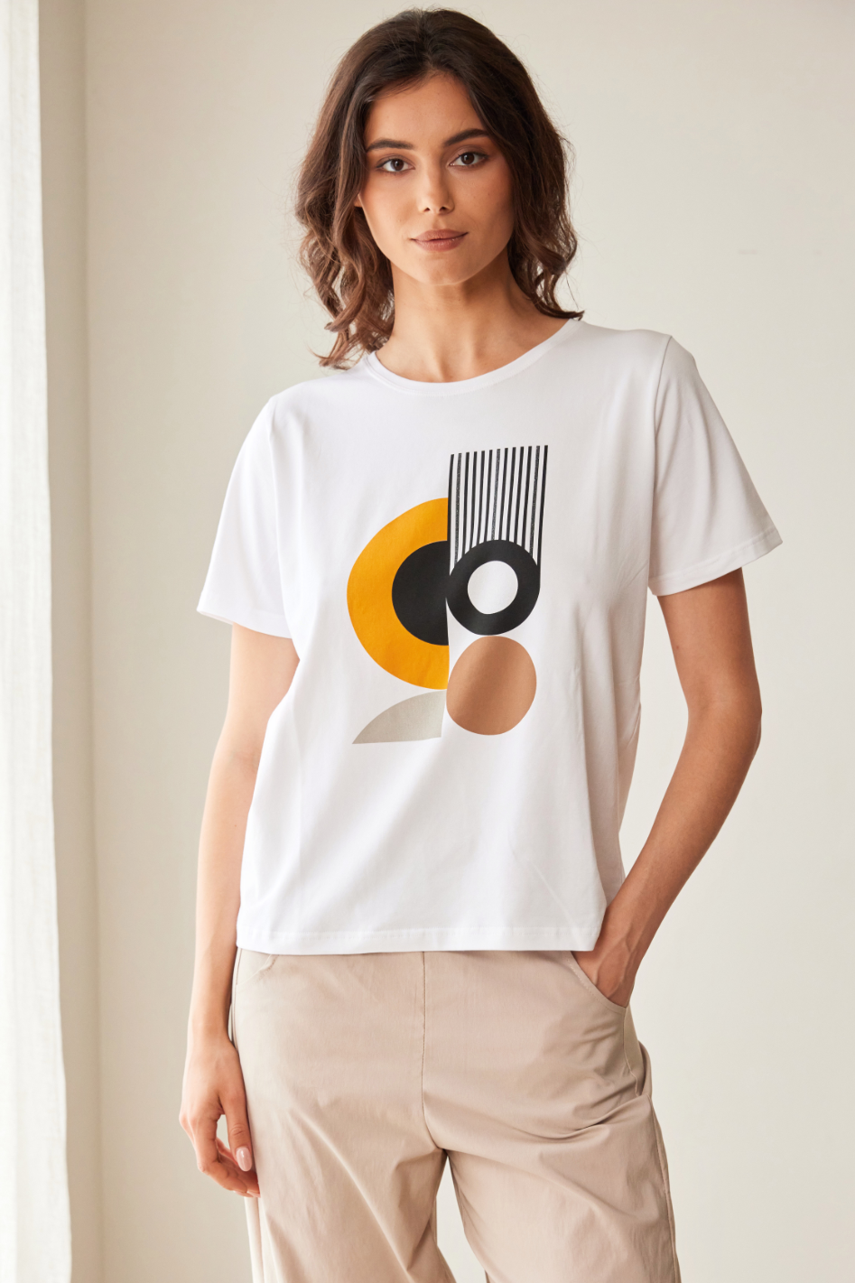 Peruzzi Circle Print T-Shirt 