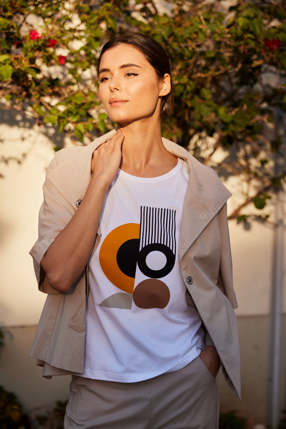 Peruzzi Circle Print T-Shirt 