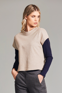 Peruzzi Jacquard Plain Top | Sand | W24203