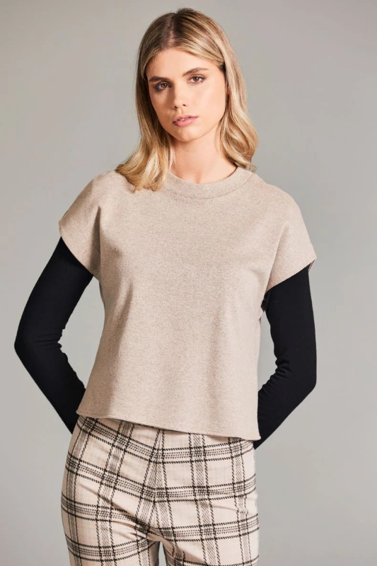 Peruzzi Merino Goes Under Top | Black | W24210