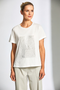 Peruzzi Metallic Print T-Shirt in White