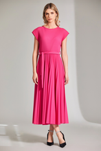 Load image into Gallery viewer, Peruzzi Pleat Dress | Fuchsia | W24511
