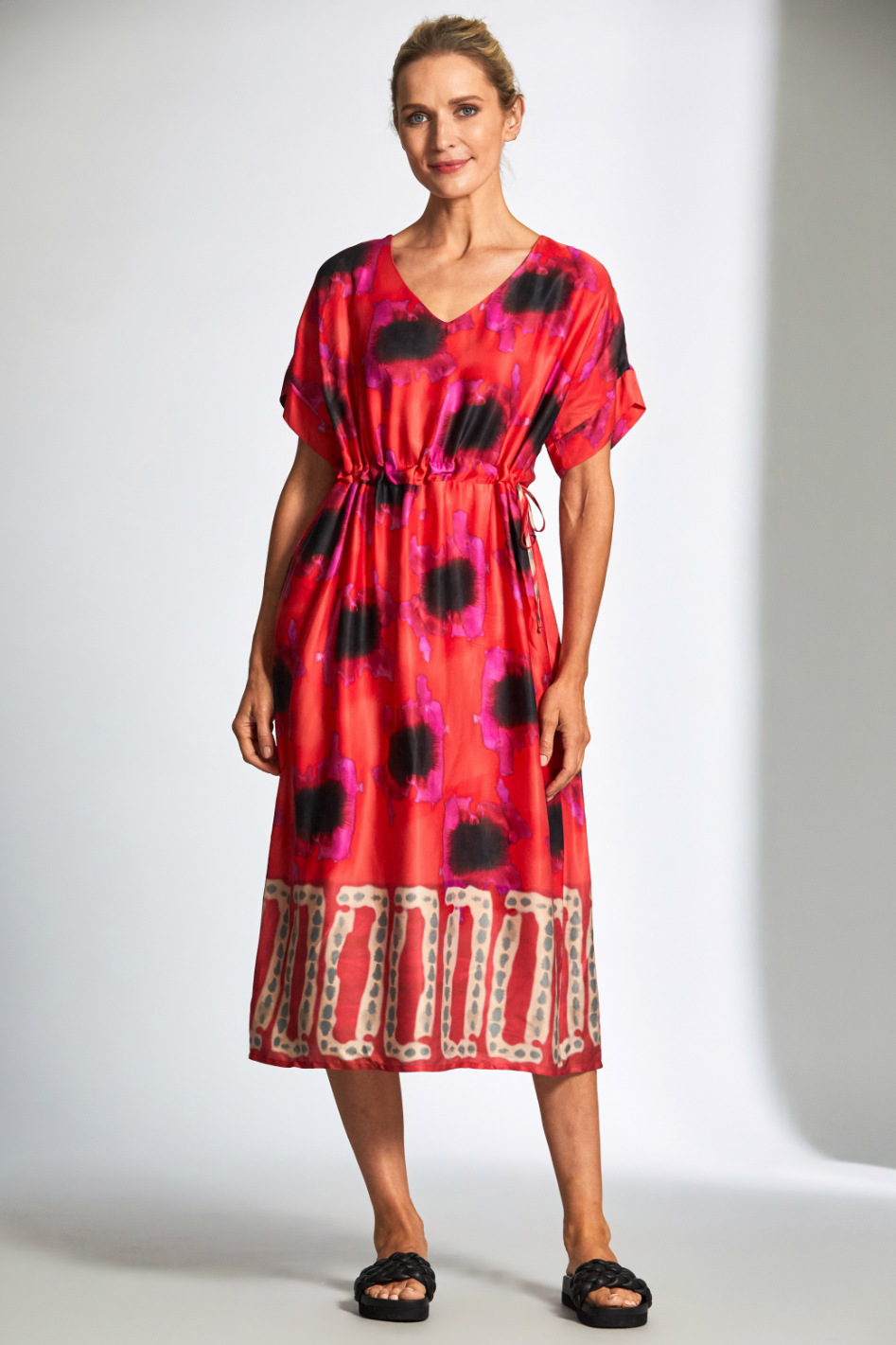 Peruzzi Printed Dress in Tomato