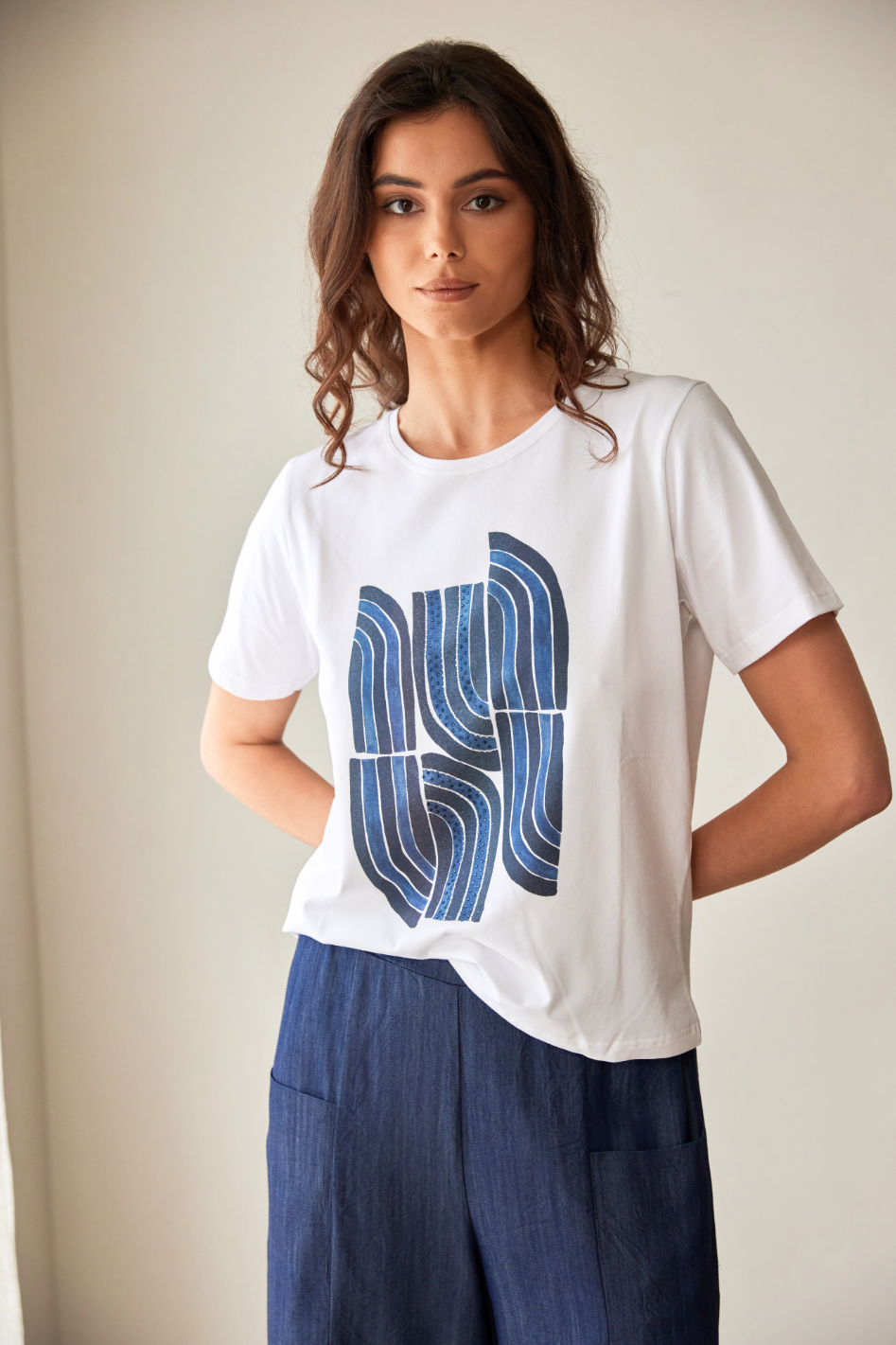 Peruzzi Quarter Circle Print T-Shirt