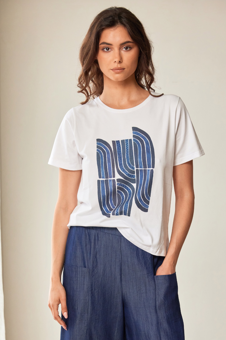 Peruzzi Quarter Circle Print T-Shirt