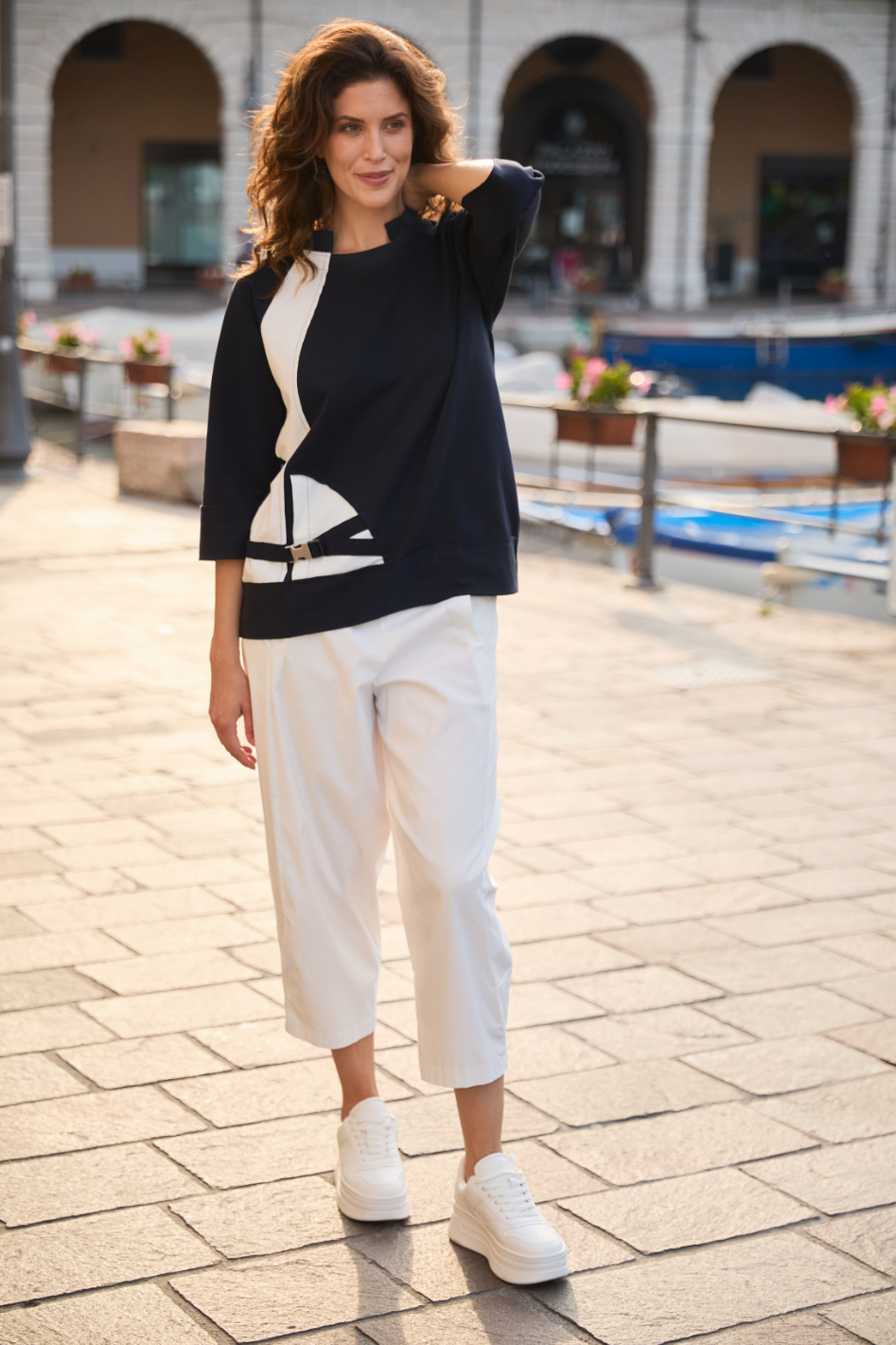 Peruzzi Slouch Trouser in Ecru