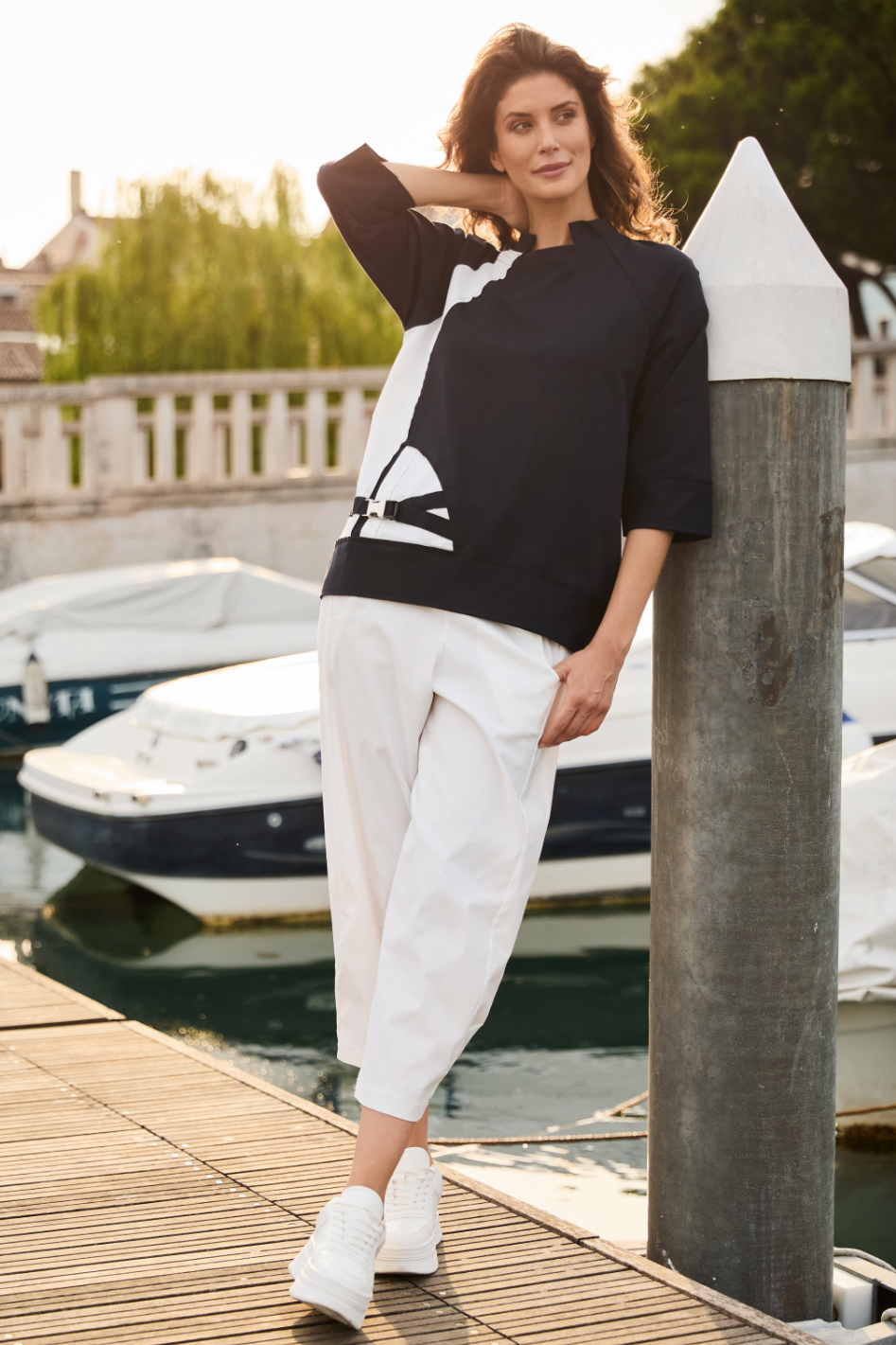 Peruzzi Slouch Trouser in Ecru