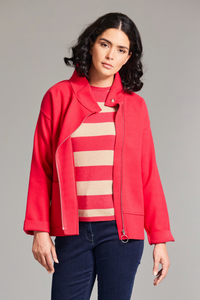 Peruzzi Zip Jacket | Strawberry | W24180