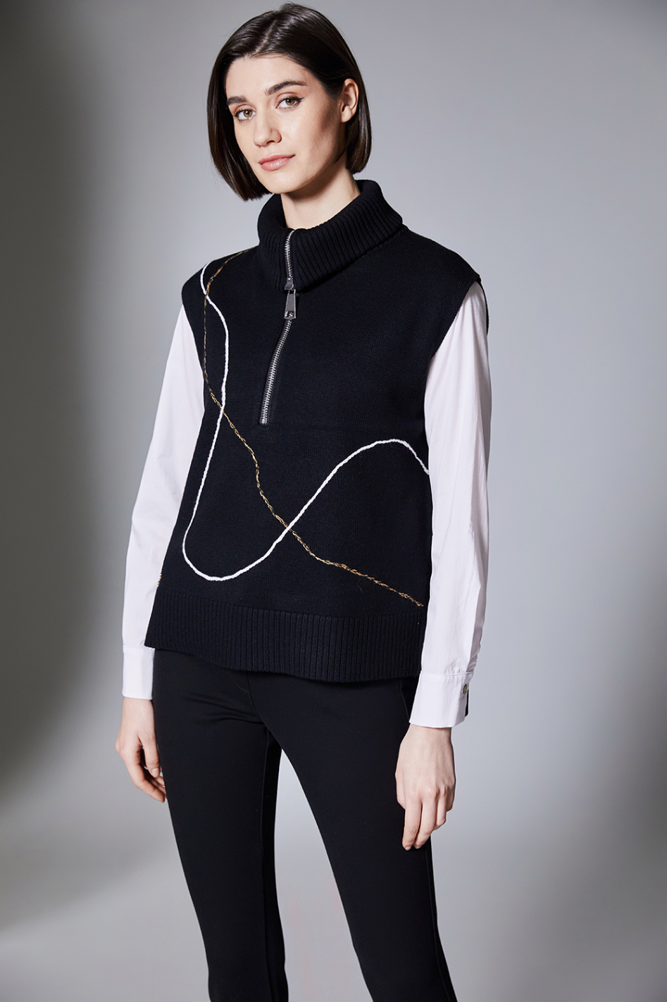 Peruzzi Zip Knit Tabard 