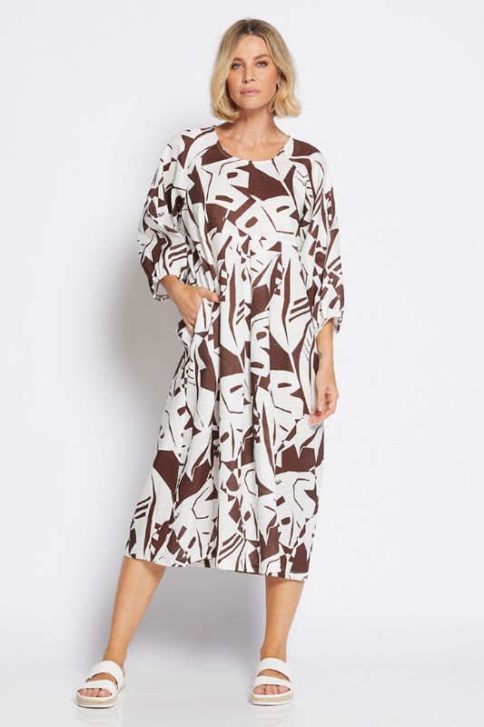 Philosophy Billow Dress | Jungle Choc