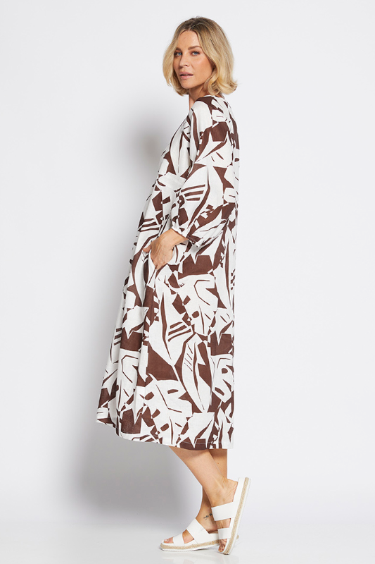 Philosophy Billow Dress | Jungle Choc