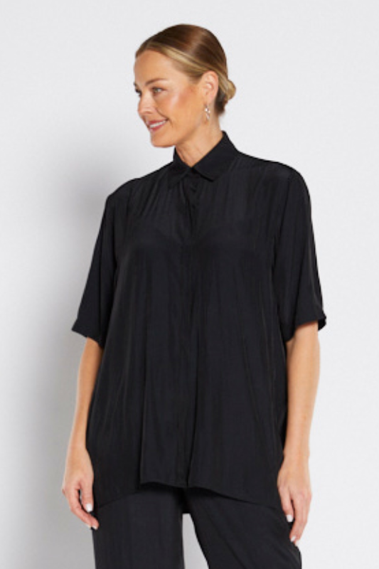 Philosophy Falvey Relaxed Shirt | Lustre | Black