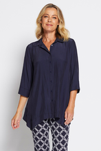 Load image into Gallery viewer, Philosophy Genesis 3/4 Swing Shirt | Lustre | Navy
