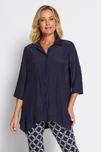Load image into Gallery viewer, Philosophy Genesis 3/4 Swing Shirt | Lustre | Navy
