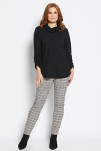 Load image into Gallery viewer, Philosophy Montaigne Check Pant in Black &amp; Toffee
