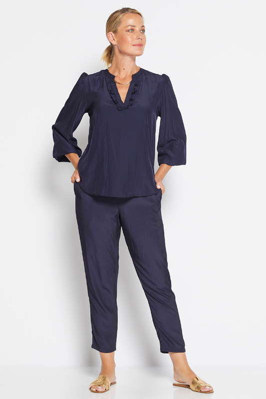 Philosophy Norah Slim Pant in Lustre Ink