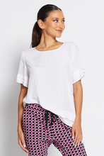 Load image into Gallery viewer, Philosophy Pleat Top in Lustre White
