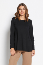 Load image into Gallery viewer, Philosophy Redleigh Ponte Panel Tunic in Black
