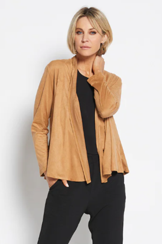 Philosophy Rosey Suedette Jacket | Camel
