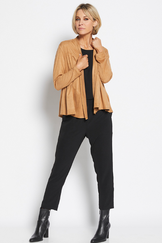 Philosophy Rosey Suedette Jacket | Camel