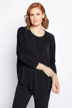 Load image into Gallery viewer, Philosophy Long Sleeve Asymetrical Tunic in Black
