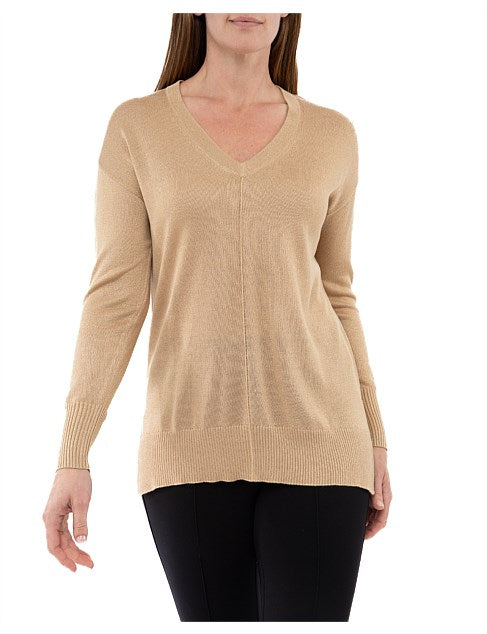 Ping Pong V-Neck-Lurex Pullover