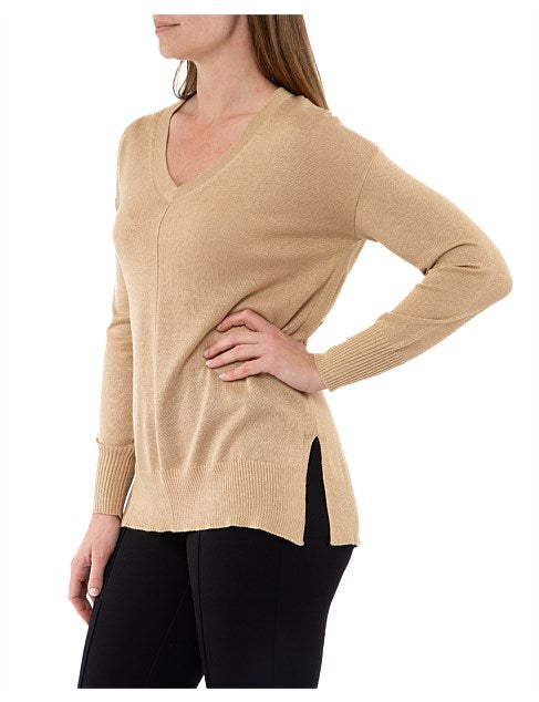 Ping Pong V-Neck-Lurex Pullover