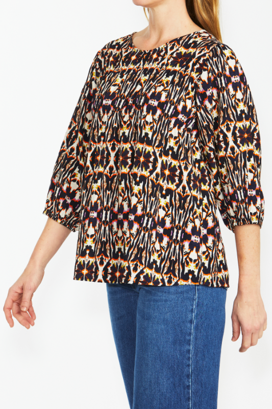 Ping Pong Batik Print Top | Batik Print
