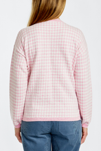 Load image into Gallery viewer, Ping Pong Check Pullover in Fairy Floss and Ivory Check
