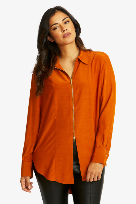 Ping Pong Allegra Zip Shirt | Cashew