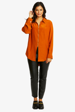 Load image into Gallery viewer, Ping Pong Allegra Zip Shirt | Cashew
