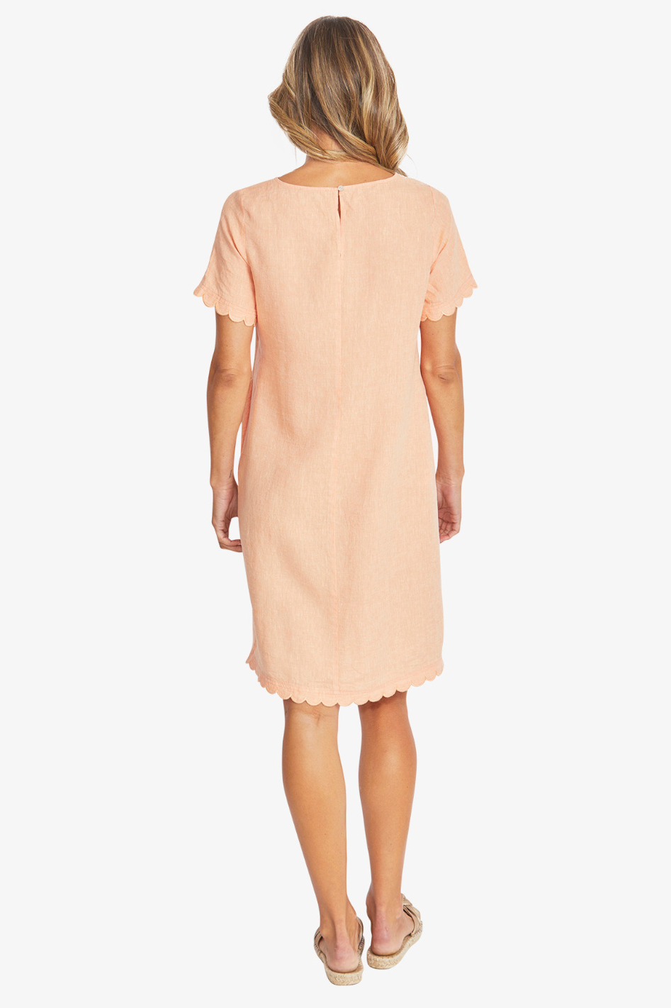 Ping Pong Amalfi Linen Dress | Mandarin | 595543