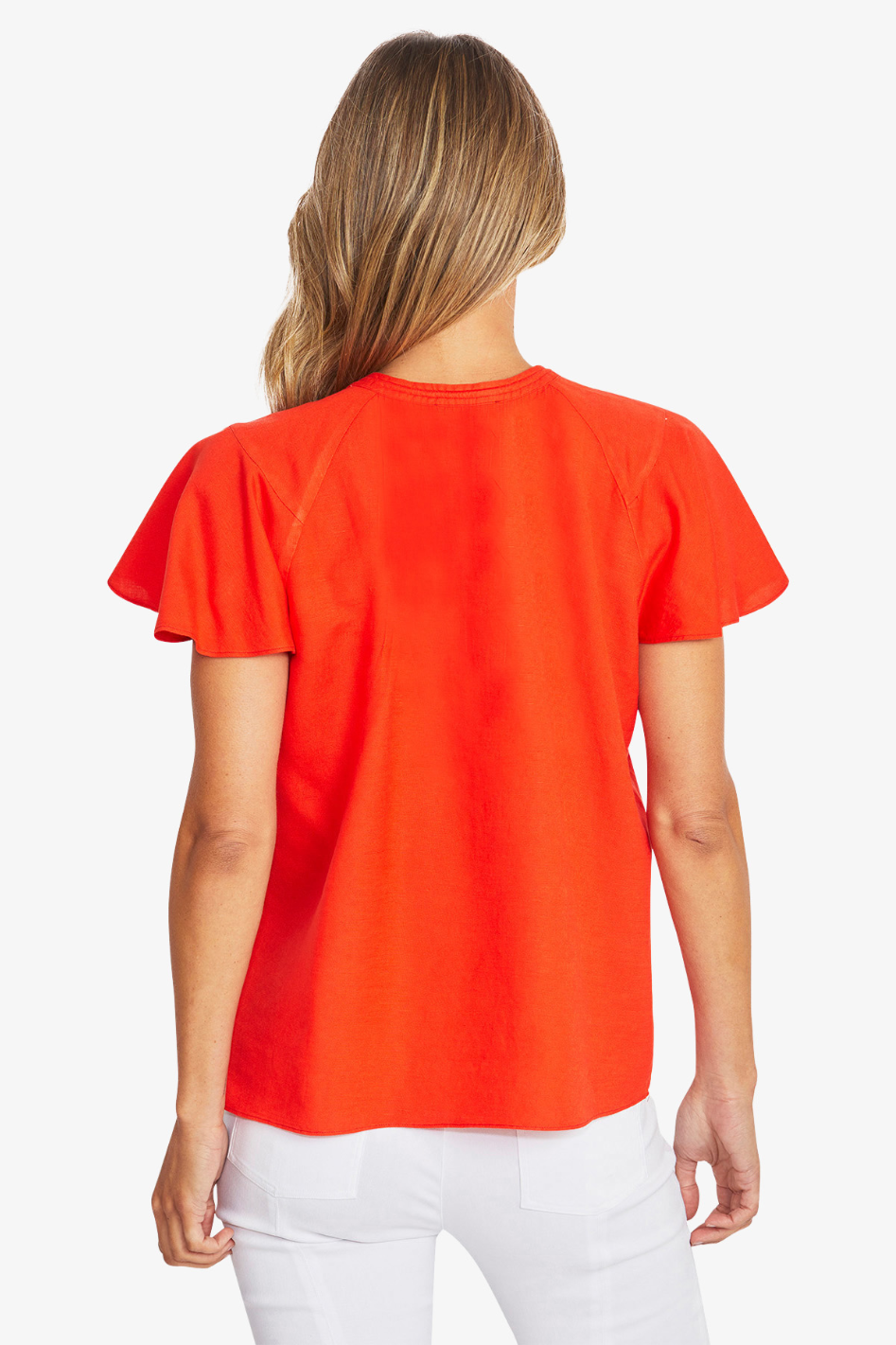 Ping Pong Annabelle Top in Firecracker 