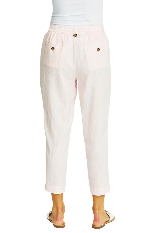 Ping Pong Ava Pull On Linen Pant | Fairyfloss