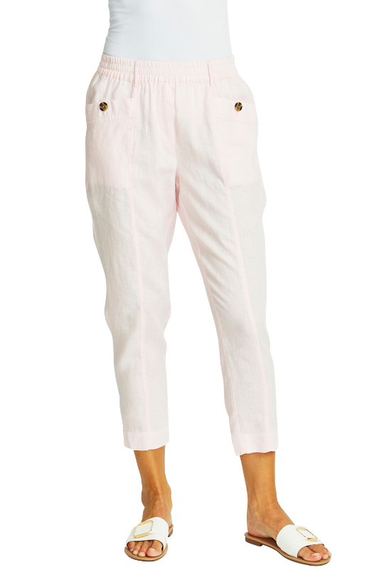 Ping Pong Ava Pull On Linen Pant | Fairyfloss