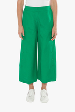 Load image into Gallery viewer, Ping Pong Button Trim Culotte Pant in Jellybean Green
