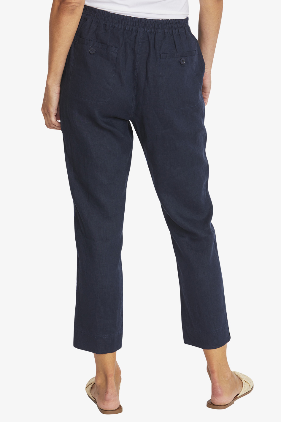 Ping Pong Donnie Linen Pant in French Navy