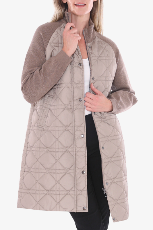 Ping Pong Dylan Spliced Jacket | Taupe