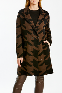 Ping Pong Houndstooth Coatigan