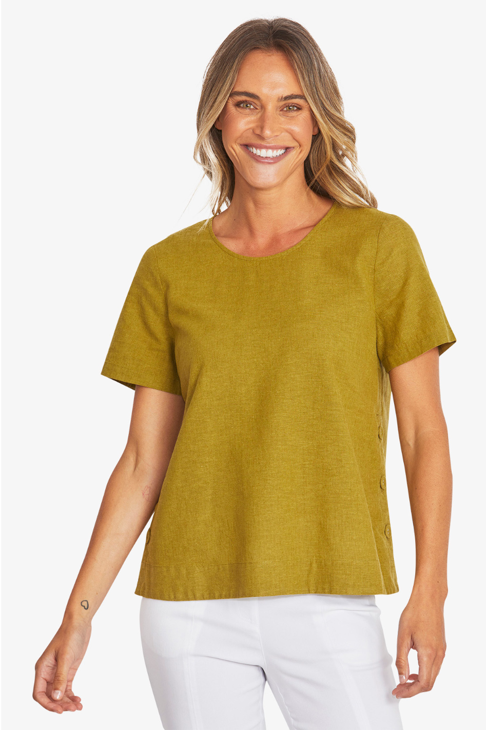 Ping Pong Kasbah Top in Kiwi
