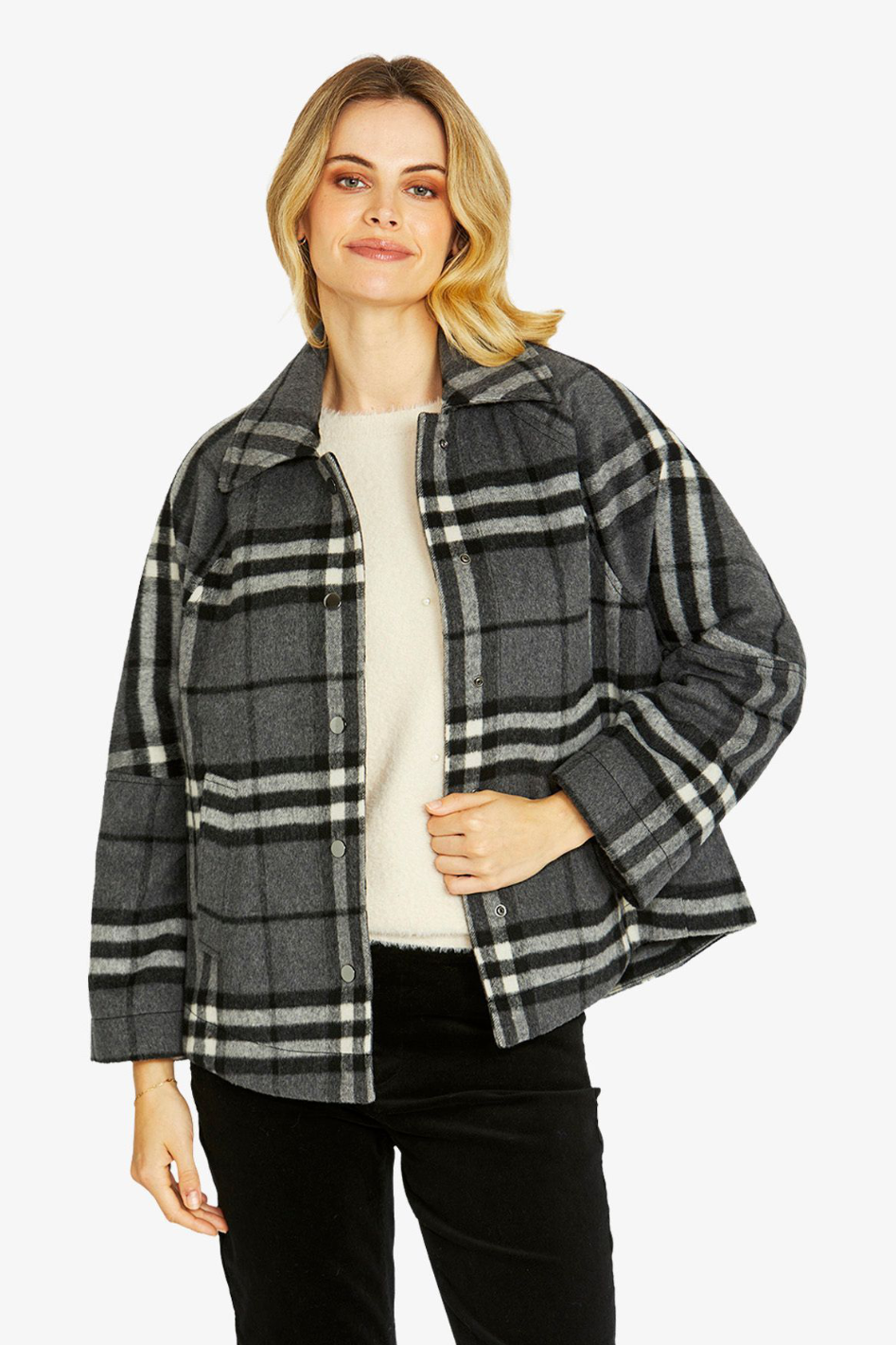 Ping Pong Lennon Crop Swing Coat 