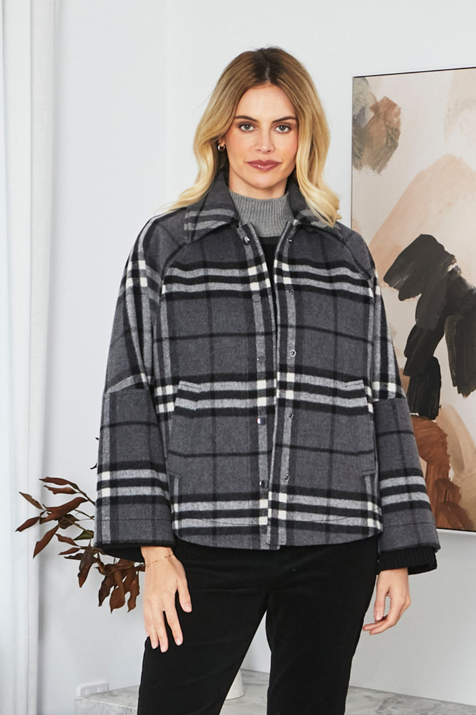 Ping Pong Lennon Crop Swing Coat 