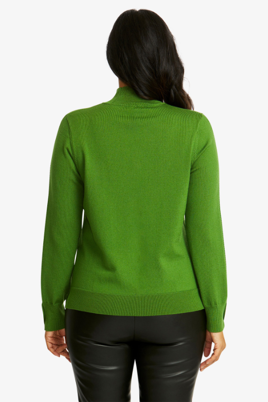 Ping Pong Merino Turtle Neck Pullover | Fern
