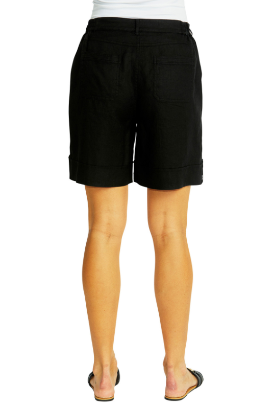 Ping Pong Mila Linen Shorts | Black