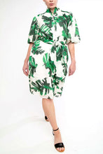 Load image into Gallery viewer, Ping Pong Mono Leaf Print Dress
